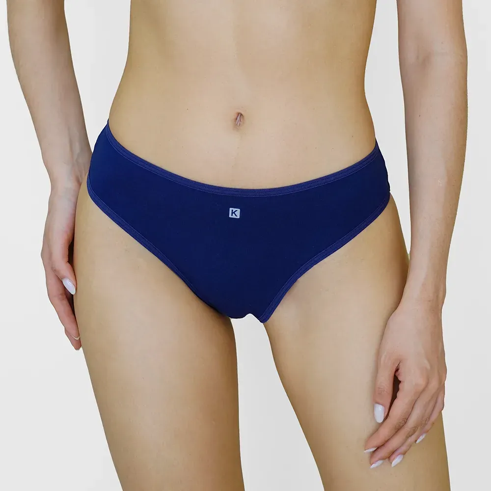 Bombacha de lycra de algodón, color azul