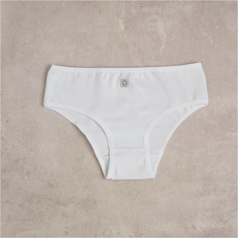 Bombacha de lycra de algodón, color blanco