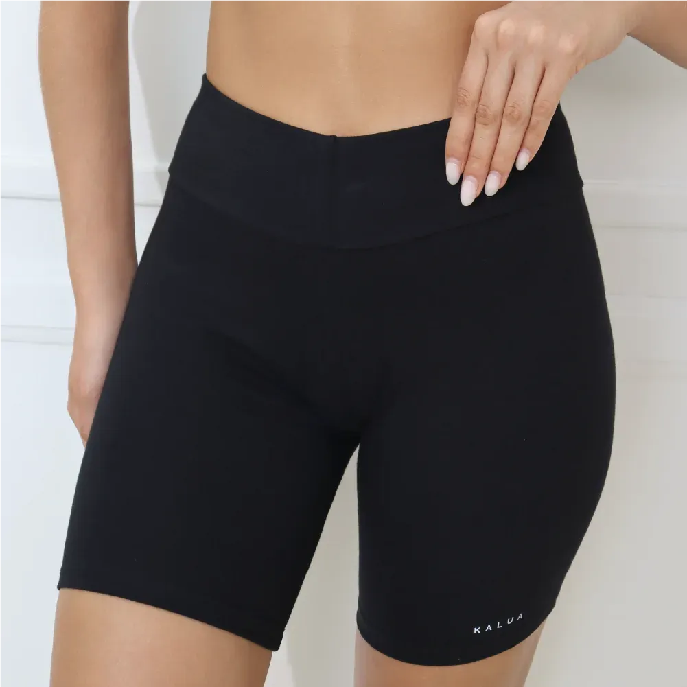 Ciclista básico de lycra de algodón, color negro