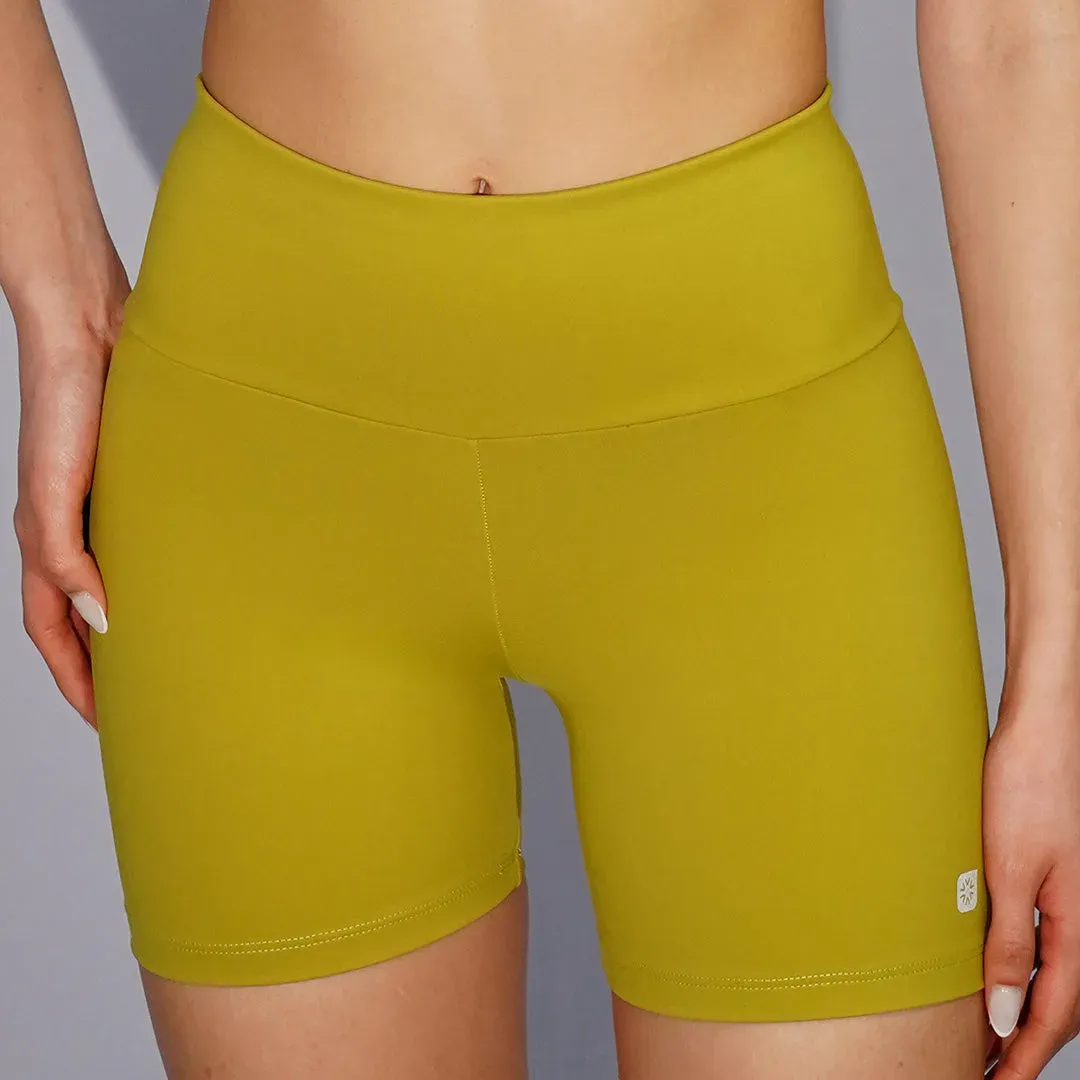 Ciclista de súplex con tiro alto, color verde pistacho