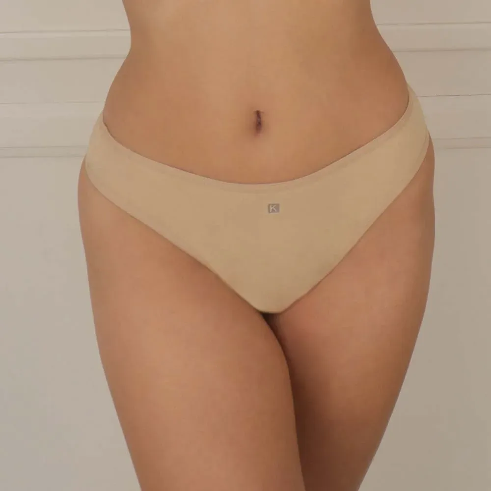 Colaless de lycra algodón, color beige