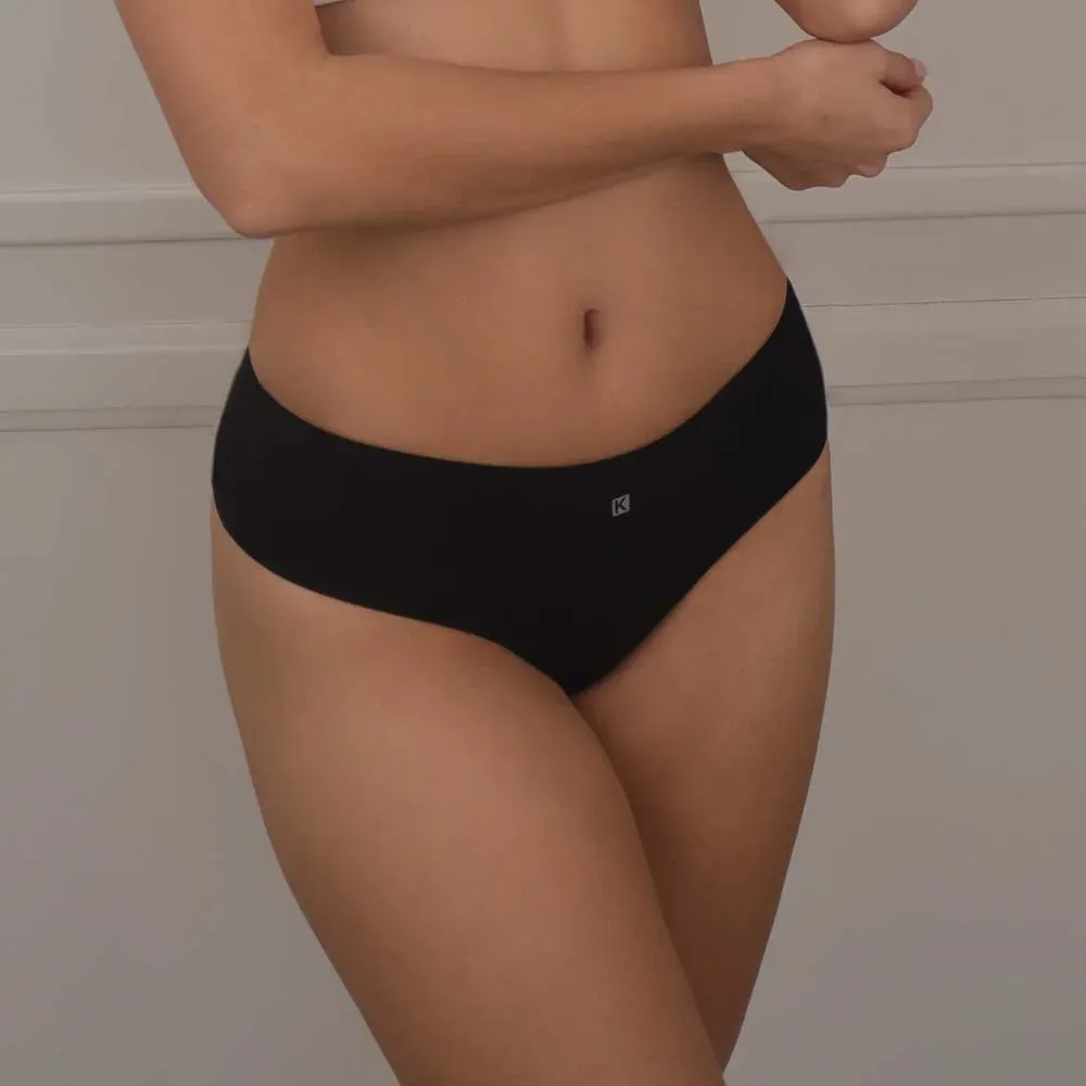 Culotteless de lycra de algodón, color negro